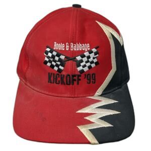 Kati Baseball Cap Red Black One Size Boole & Babbage Kickoff 99 Racing Hat